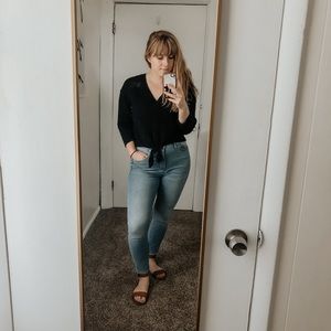 Madewell tie-front blouse